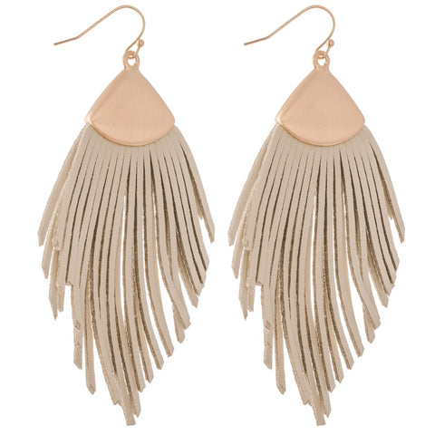 Ivory tassel earring