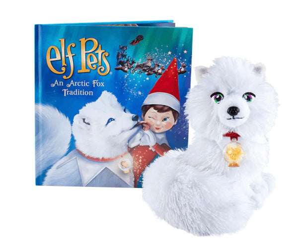 An Artic Fox Tradition Elf on the Shelf Pet