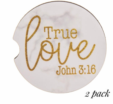 True Love car coaster set