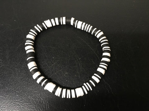 Black white Heishi Color Pop Anklets