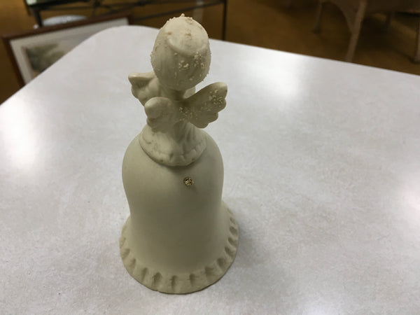 Vintage porcelain Angel with harp bell by HomeTrends