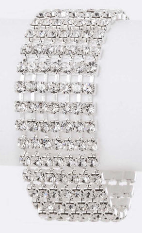 Rhinestone 7 line bracelet