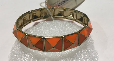 Orange stretch bracelet