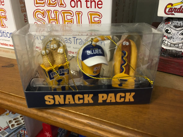 St Louis Blues Snack Pack ornaments